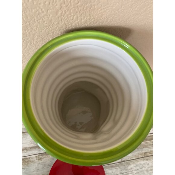 One Hundred 80 Degrees Nutcracker Cookie Jar Christmas Ceramic Candy Soldier - Picture 11 of 12